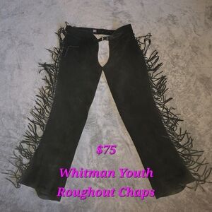 Black YOUTH Fringe Chaps